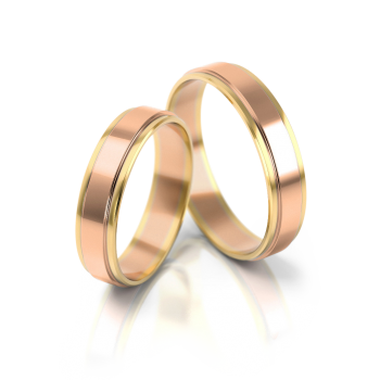 Preview: Stelmach Trauringe Weiss-Gelbgold Flensburg 047